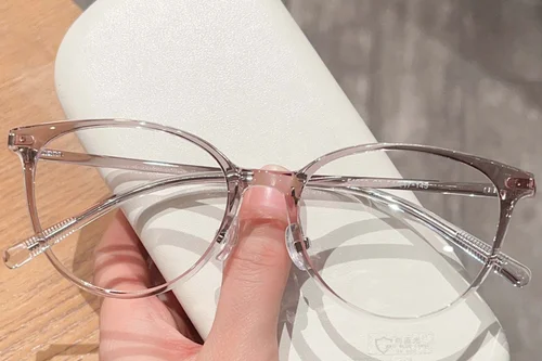 Lunettes ovales marron TR90 #BS423-0280