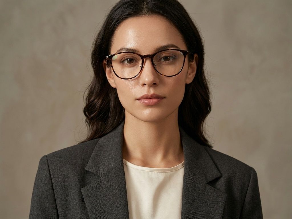 Oval Tortoiseshell Acetate Glasses #BS423-0314