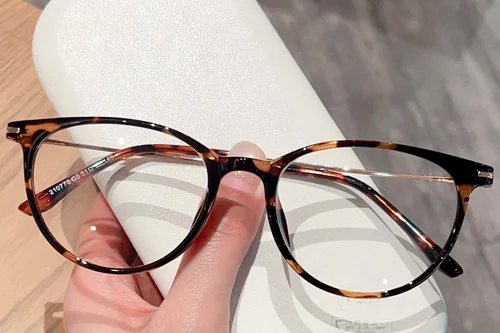 Lunettes ovales écaille TR90 #BS423-0332