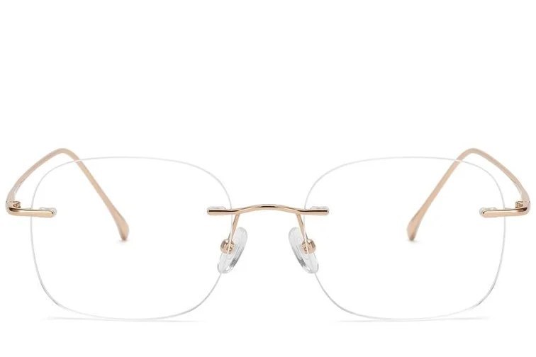 Invisible Golden Titanium Glasses #BS423-0338