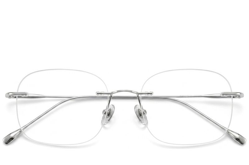 Invisible Silver Titanium Glasses #BS423-0345