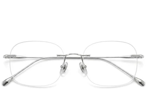 Lunettes invisibles en titane argenté #BS423-0345