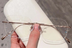 Gafas invisibles de titanio rosa #BS423-0346