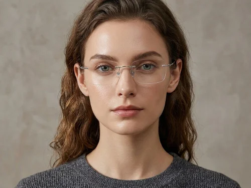 Lunettes invisibles en titane argenté #BS423-0352
