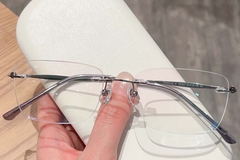 Invisible Grey Titanium Glasses #BS423-0354