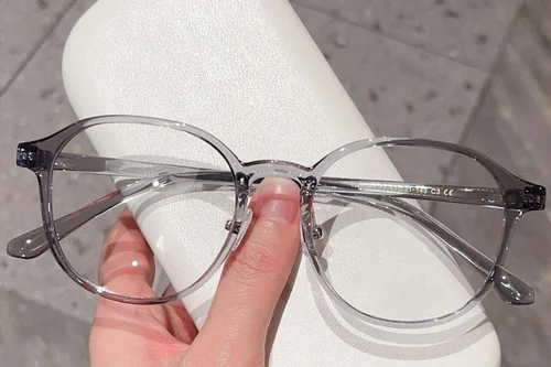 Lunettes ovales grises TR90 #BS423-0357
