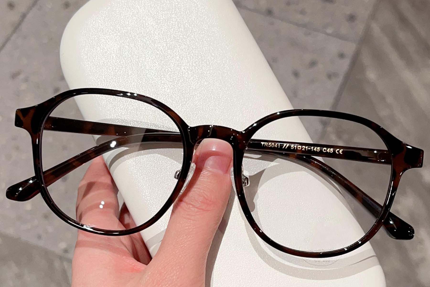 Oval Tortoiseshell TR90 Glasses #BS423-0361