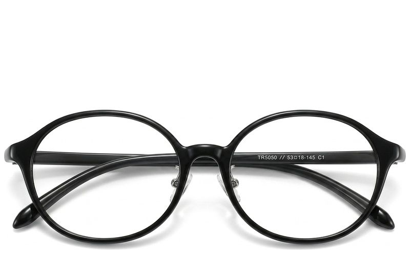 Oval Black TR90 Glasses #BS423-0362