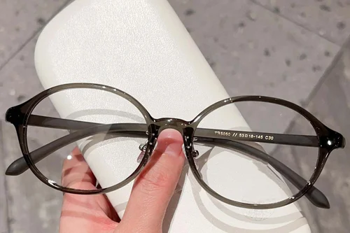 Lunettes ovales vertes TR90 #BS423-0367