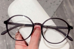 Ronde grijze TR90-bril #BS423-0369