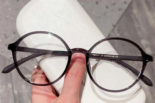 Lunettes rondes grises TR90 #BS423-0369