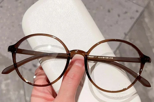 Lunettes rondes marron TR90 #BS423-0370