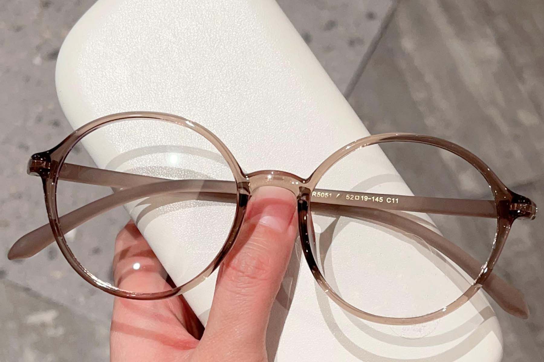 Round Brown TR90 Glasses #BS423-0371