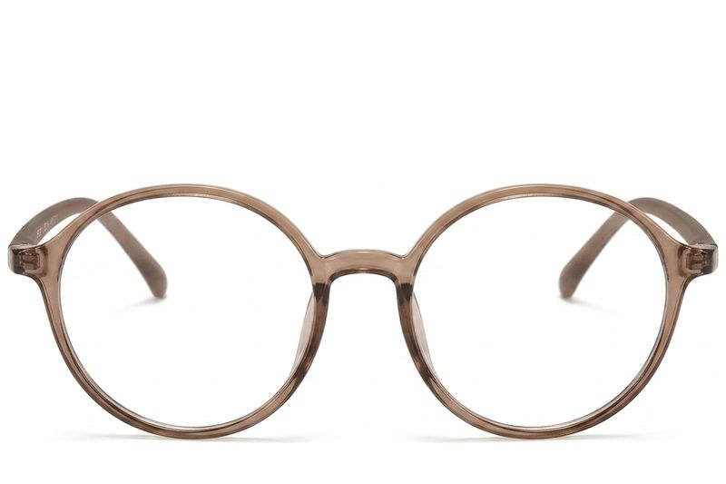 Round Brown TR90 Glasses #BS423-0371