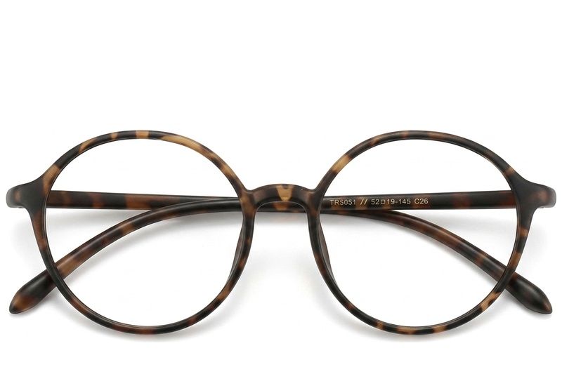 Round Tortoiseshell TR90 Glasses #BS423-0372