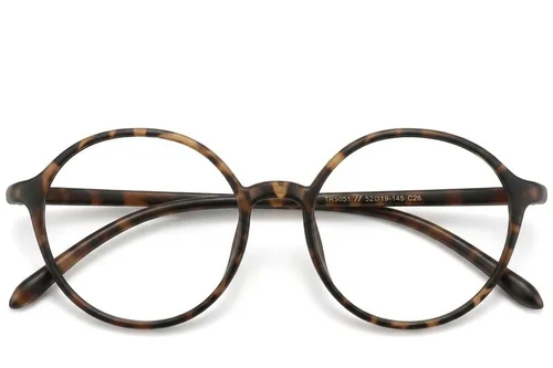 Lunettes rondes écaille TR90 #BS423-0372