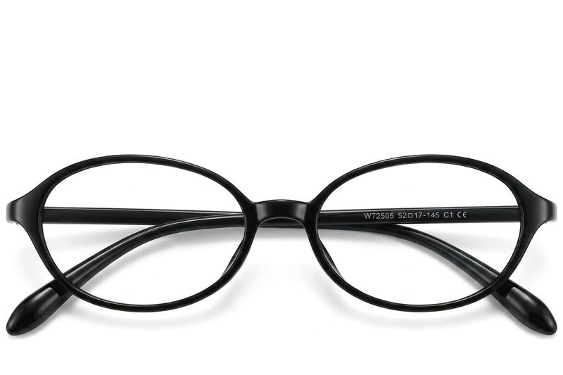 Oval Black TR90 Glasses #BS423-0374