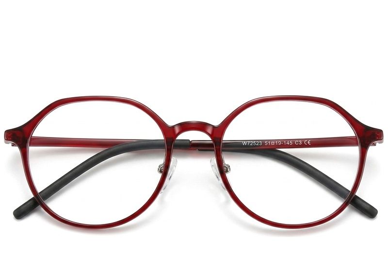 Oval Red TR90 Glasses #BS423-0382