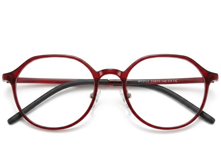 Oval Red TR90 Glasses #BS423-0382