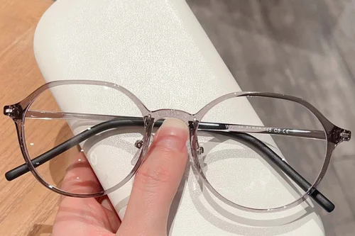 Lunettes ovales grises TR90 #BS423-0384