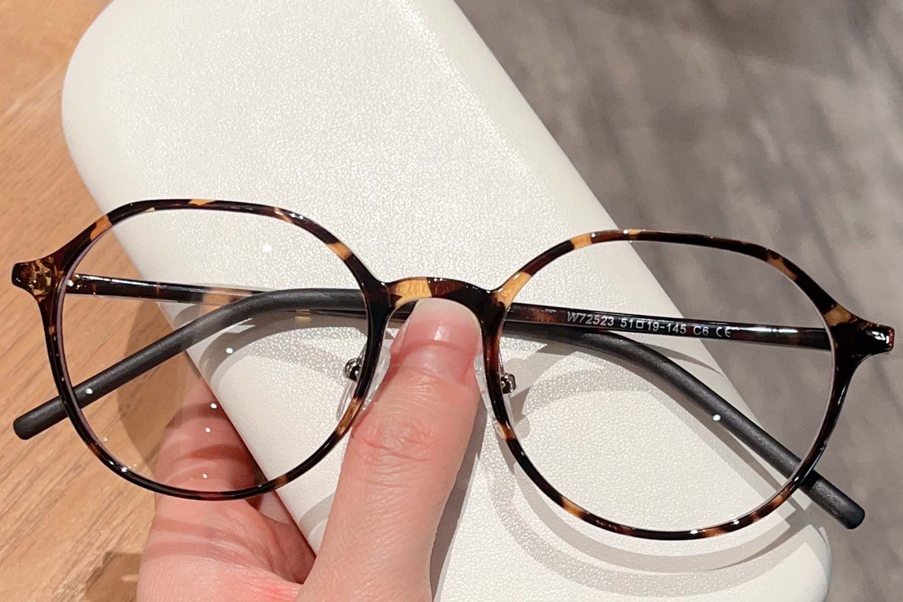 Oval Tortoiseshell TR90 Glasses #BS423-0385