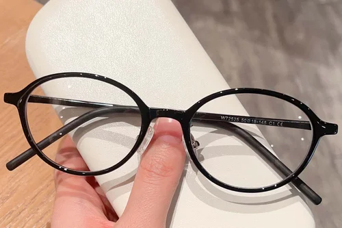 Lunettes ovales noires TR90 #BS423-0387