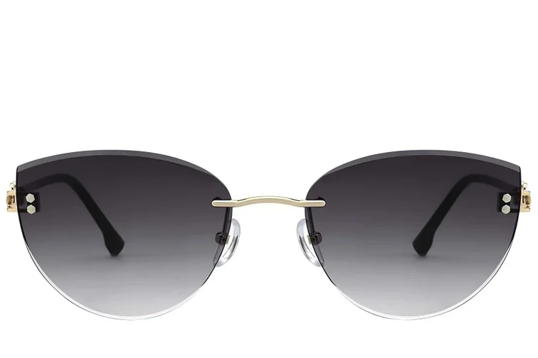 Invisible Golden Metal Sunglasses #BS423-0397