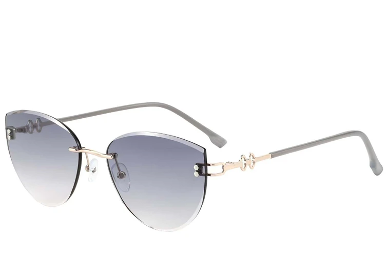 Invisible Golden Metal Sunglasses #BS423-0398