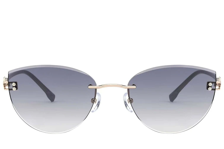 Invisible Golden Metal Sunglasses #BS423-0398