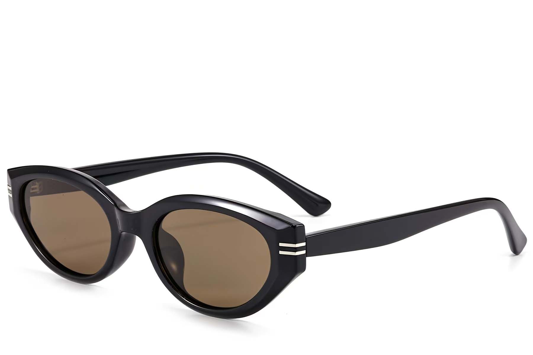 Oval Black TR90 Sunglasses #BS423-0429