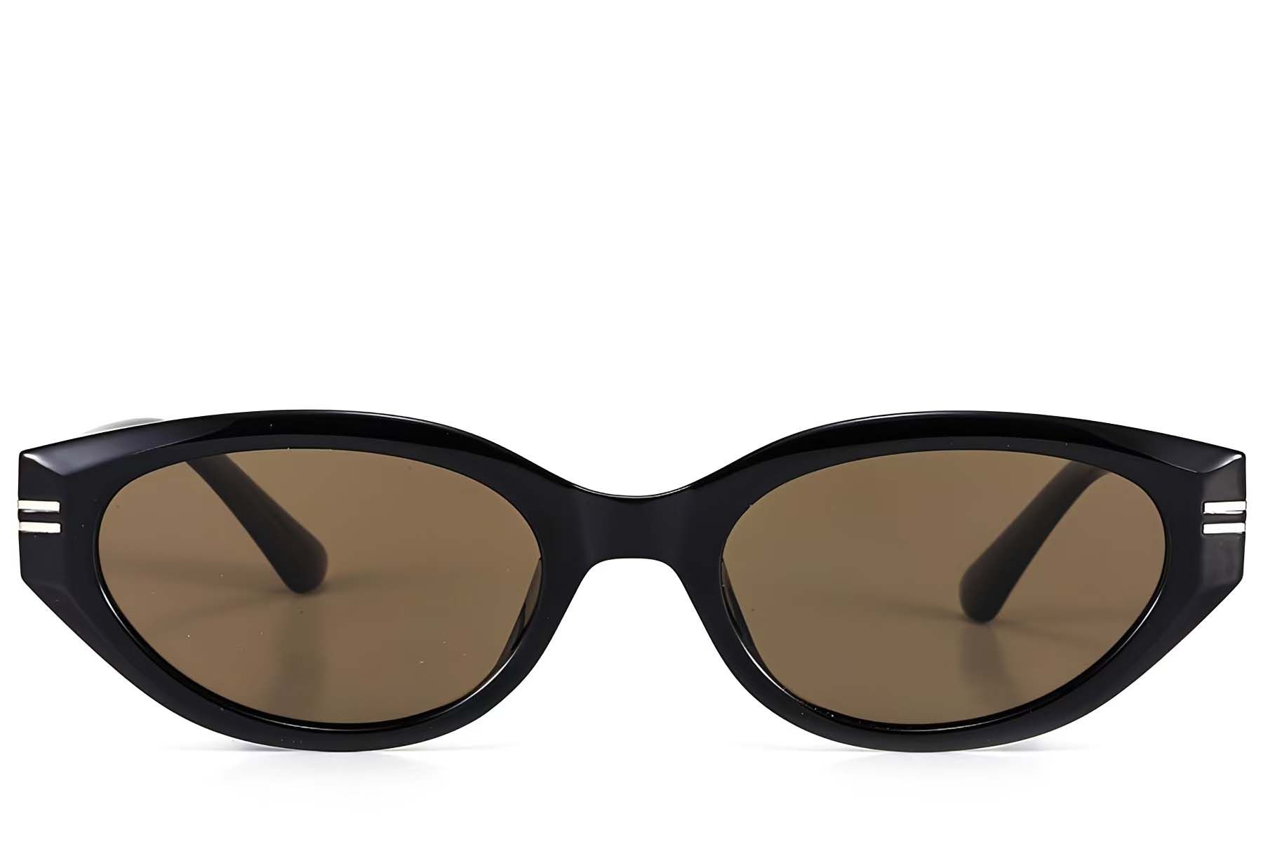 Oval Black TR90 Sunglasses #BS423-0429