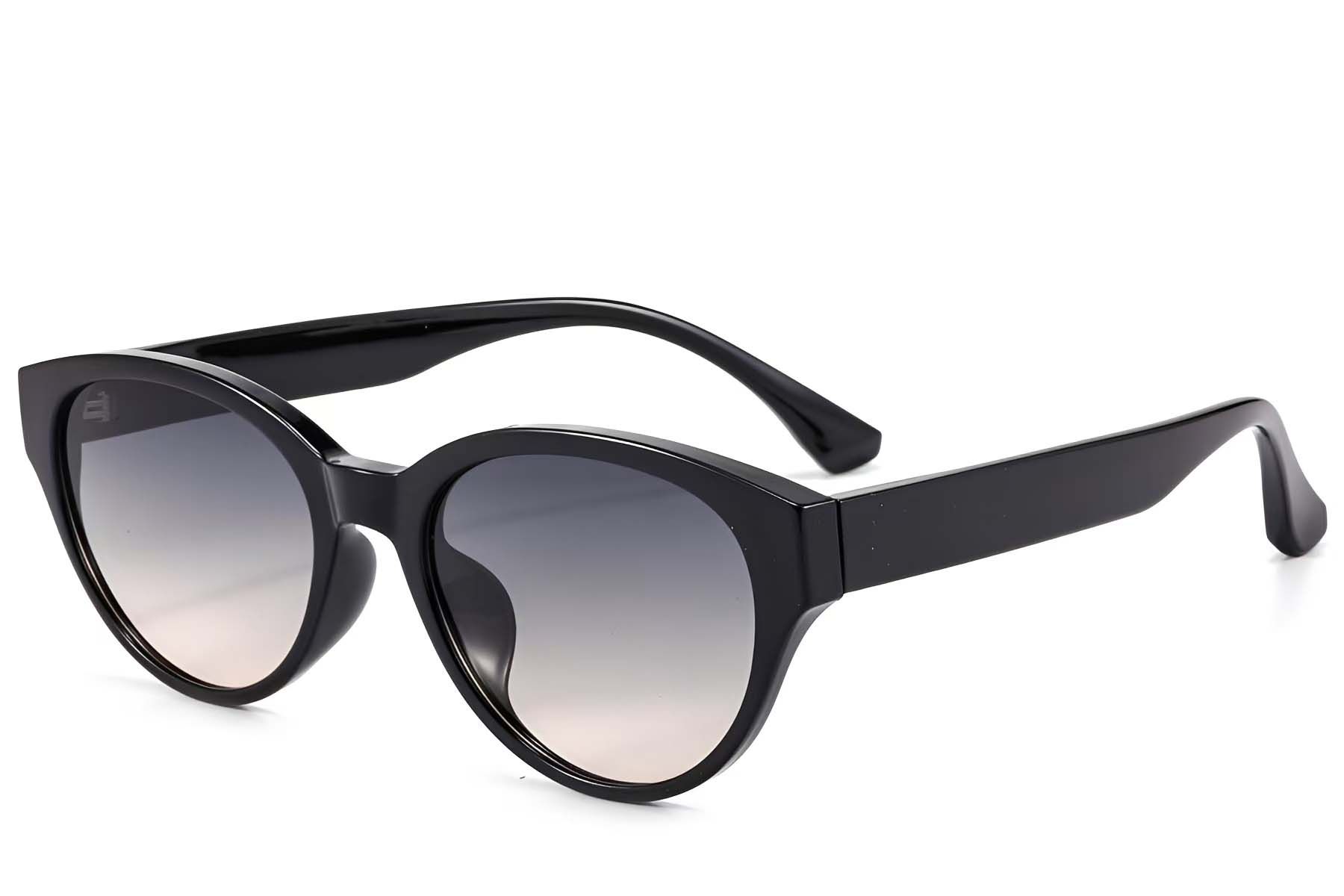 Oval Black TR90 Sunglasses #BS423-0433