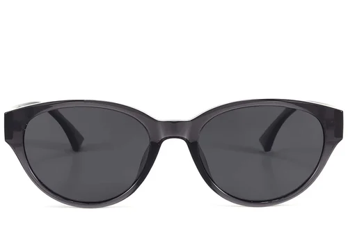 Lunettes de soleil ovales grises TR90 #BS423-0434