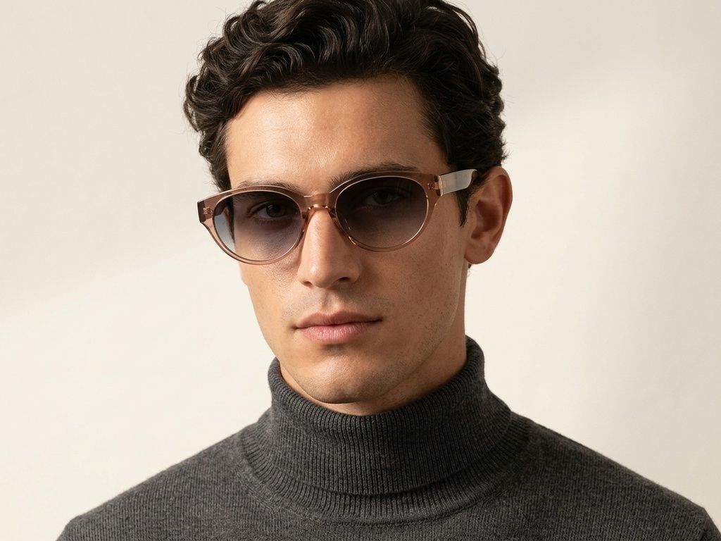 Oval Brown TR90 Sunglasses #BS423-0436