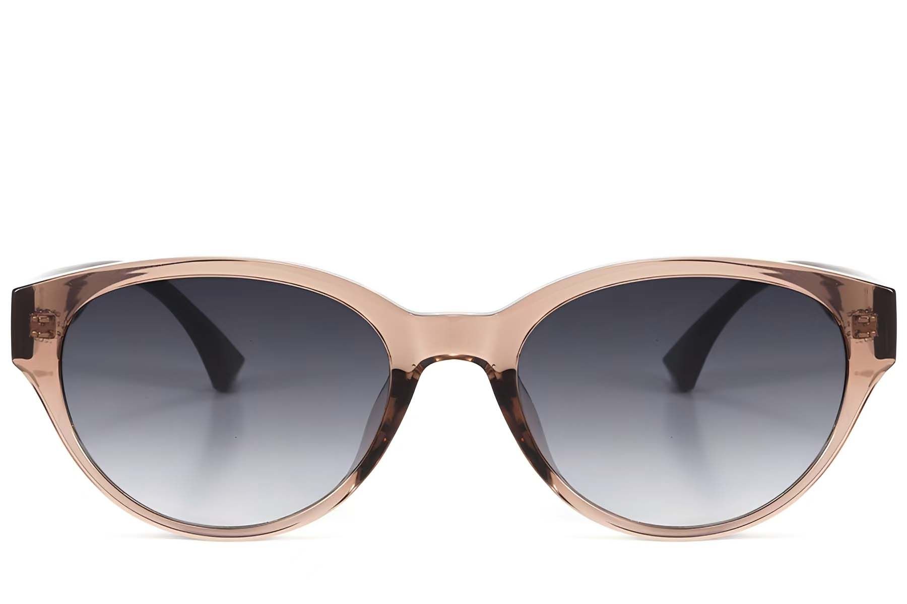 Oval Brown TR90 Sunglasses #BS423-0436