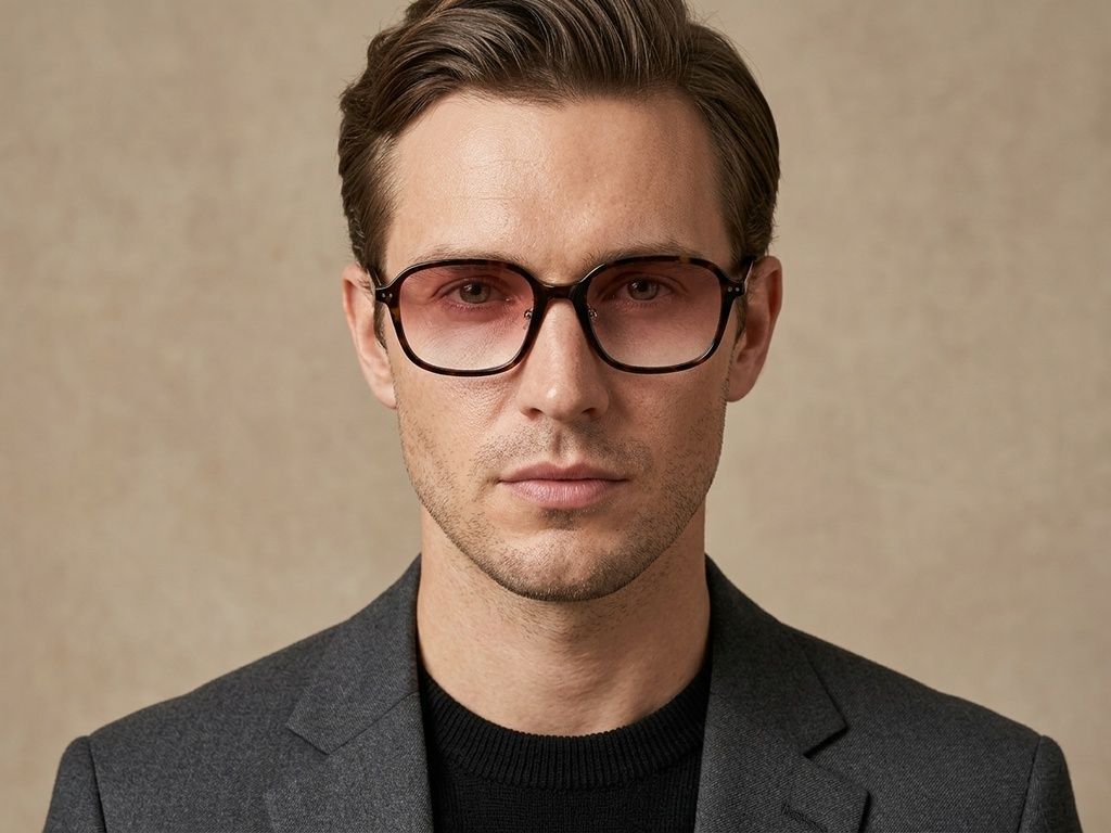 Rectangular Tortoiseshell TR90 Sunglasses #BS423-0440