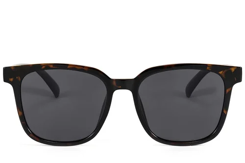Lunettes de soleil rectangulaires écaille de tortue TR90 #BS423-0443
