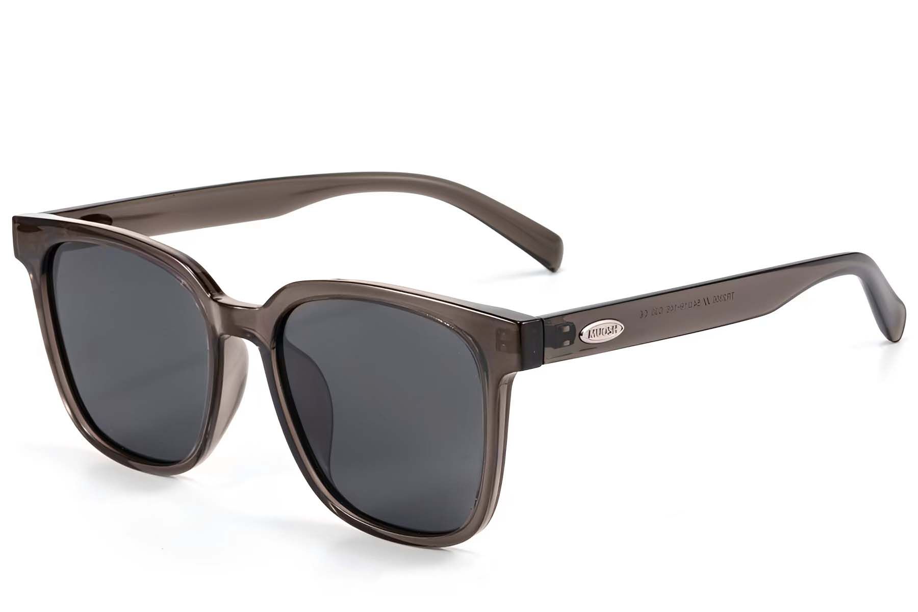 Gafas de sol rectangulares marrones TR90 #BS423-0444