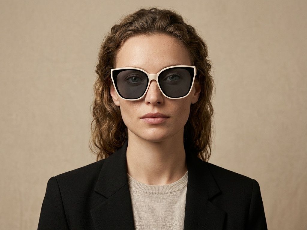 Butterfly Cream TR90 Sunglasses #BS423-0447