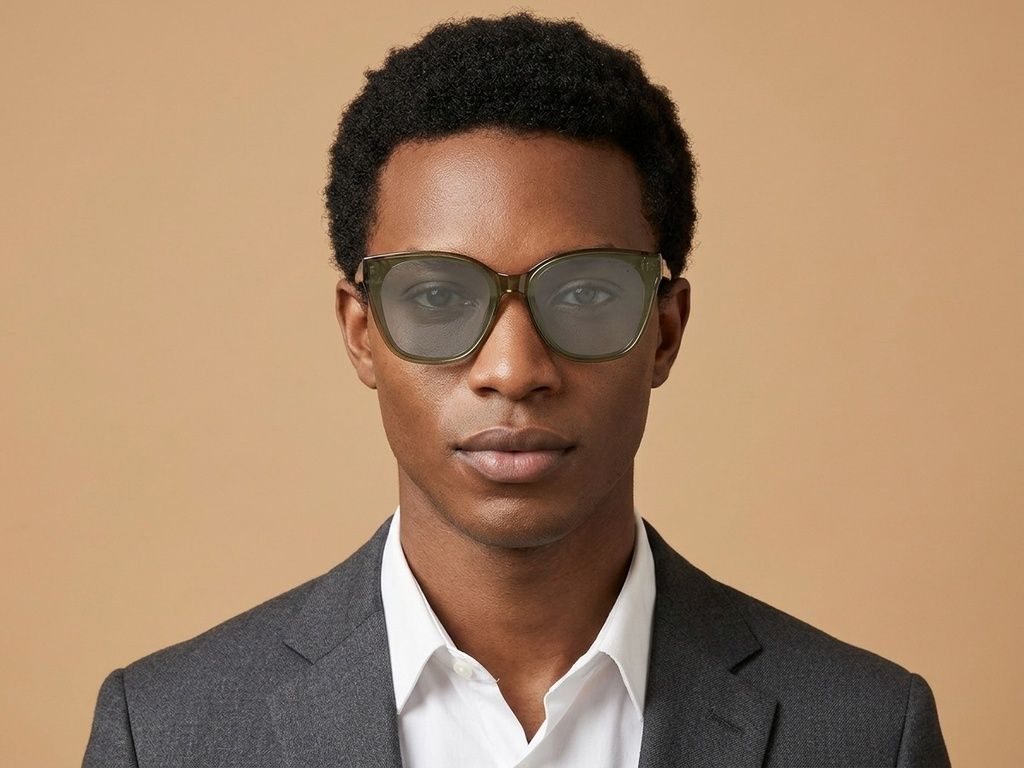 Butterfly Green TR90 Sunglasses #BS423-0448