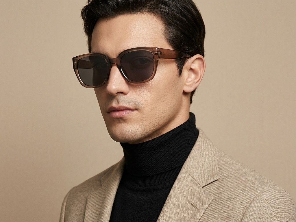 Oval Brown TR90 Sunglasses #BS423-0455