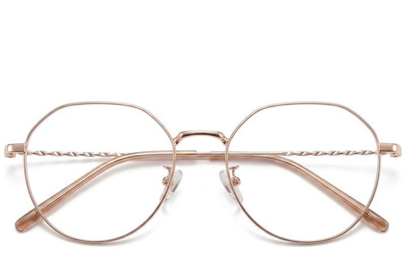 Geometric Brown Metal Glasses #BS423-0475