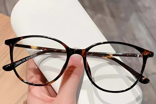Lunettes ovales écaille de tortue TR90 #BS423-0479
