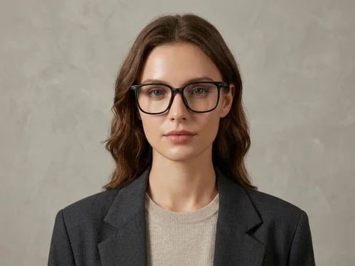 Lunettes rectangulaires noires TR90 #BS423-0503