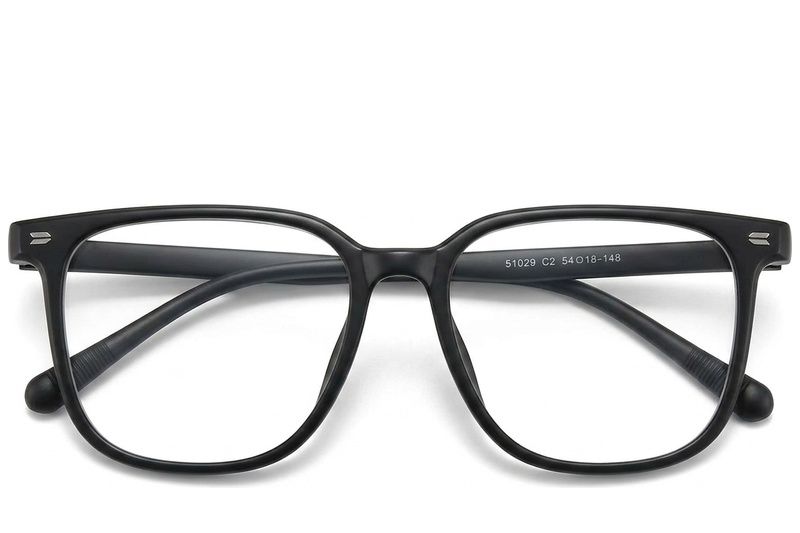 Rectangular Black TR90 Glasses #BS423-0503