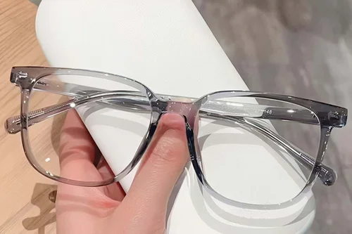 Lunettes rectangulaires grises TR90 #BS423-0504