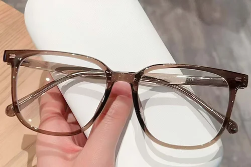 Lunettes rectangulaires marron TR90 #BS423-0505
