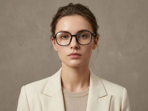 Lunettes ovales noires TR90 #BS423-0508