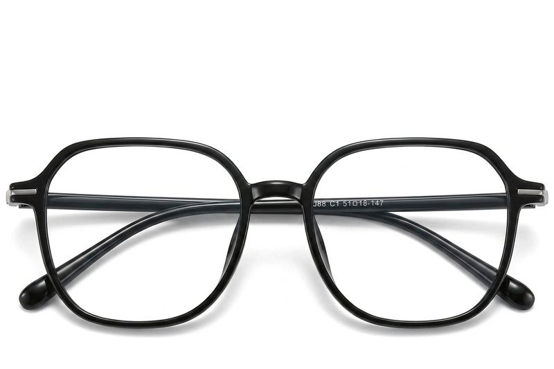 Oval Black TR90 Glasses #BS423-0508