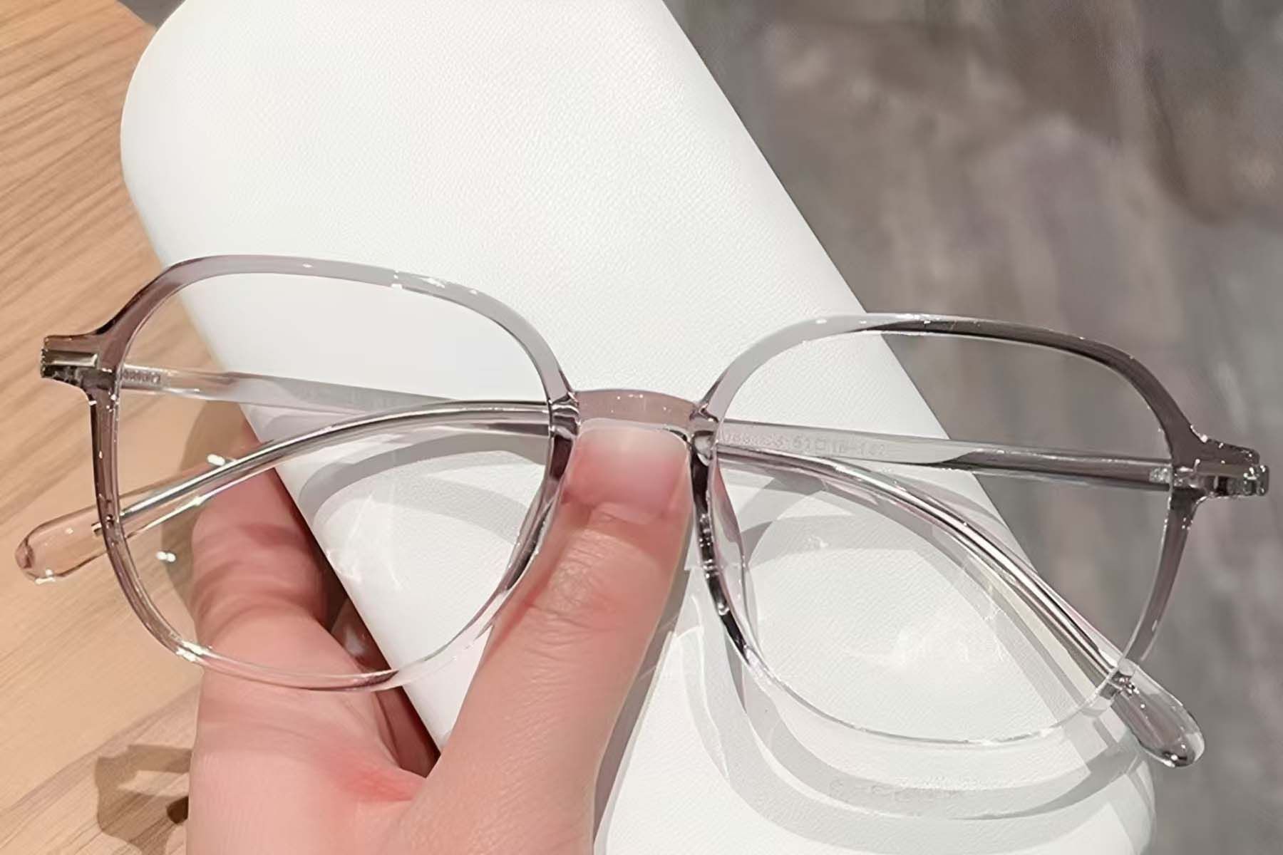 Oval Grey TR90 Glasses #BS423-0509